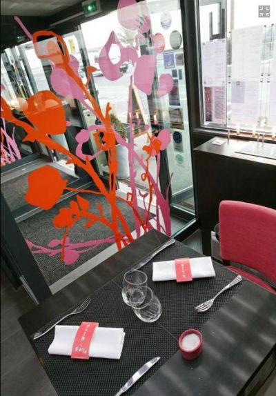 plakletters, horeca, restaurant