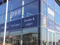 raamstickers, op maat, met logo en teksten, buitengevel, WindowDeco, WR06