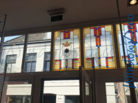 transparante raamfolie, gelamineerd, glas-in-lood, winkel, eigen ontwerp, WR03, WindowDeco