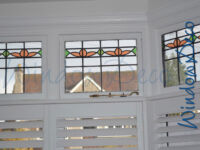 transparante raamfolie, glas-in-lood, bovenramen, WR03, WindowDeco