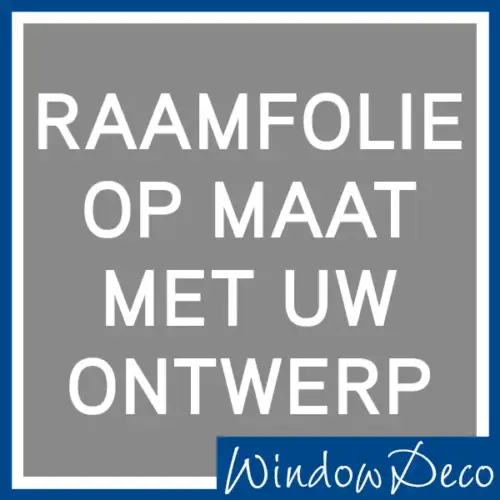 Raamfolie op maat met uw eigen ontwerp weggesneden